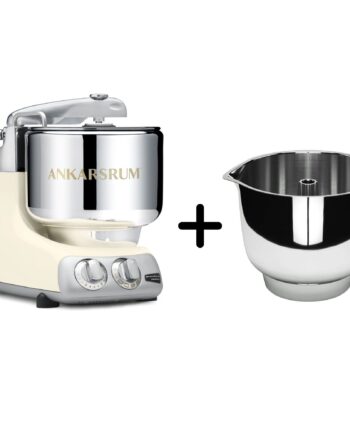Ankarsrum Akm 6230 Køkkenmaskine   Assistent Original Piskeskål  Light Creme