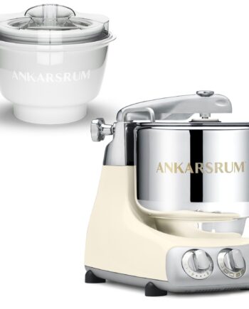 Ankarsrum Akm 6230 Røremaskine Med Ismaskine  Light Creme