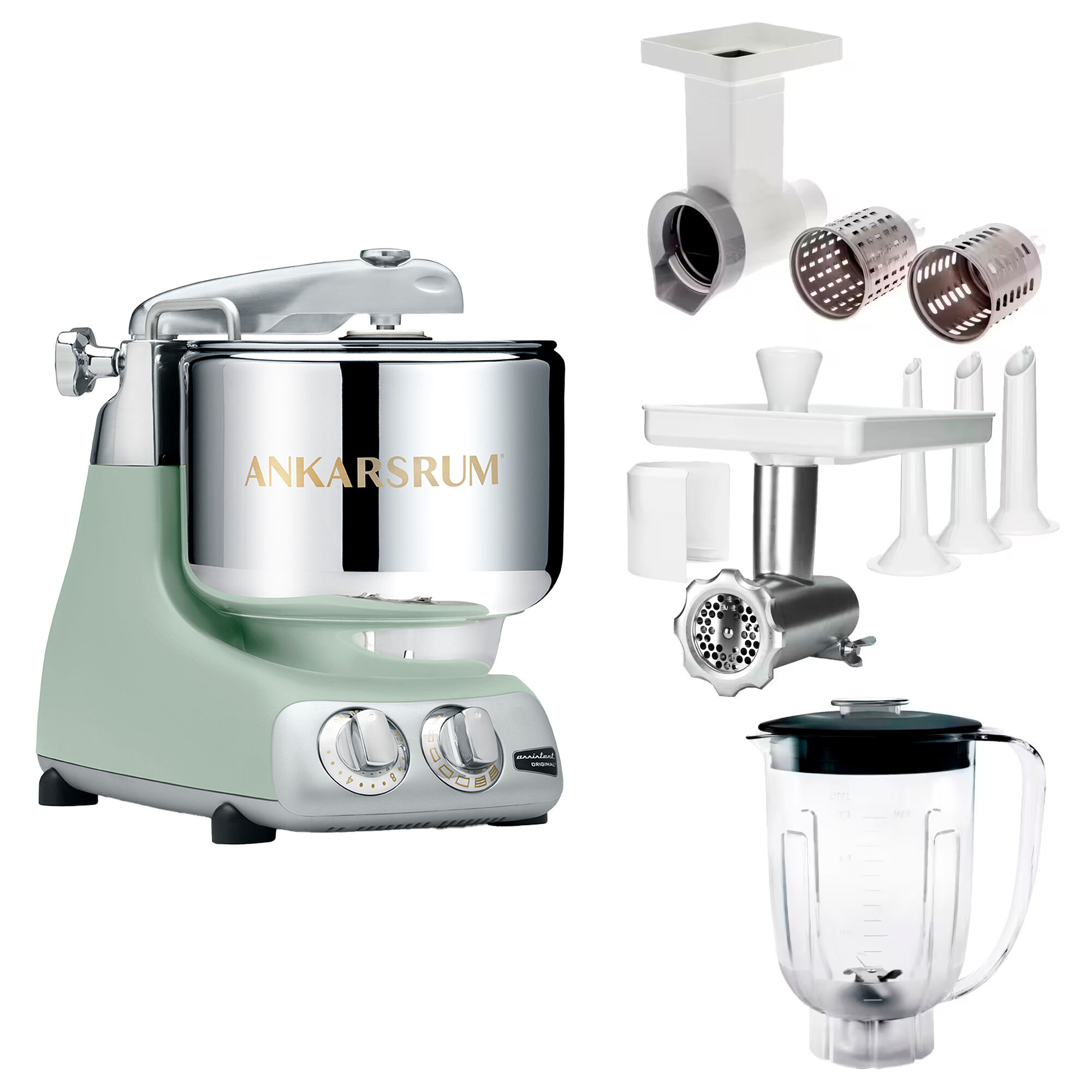 Ankarsrum Assistent Original Nordic Sage   Kødhakker   Grøntsagssnitter   Blender