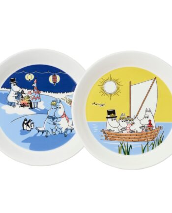 Arabia Mumin Bål   Sejlads Tallerken ø19 Cm