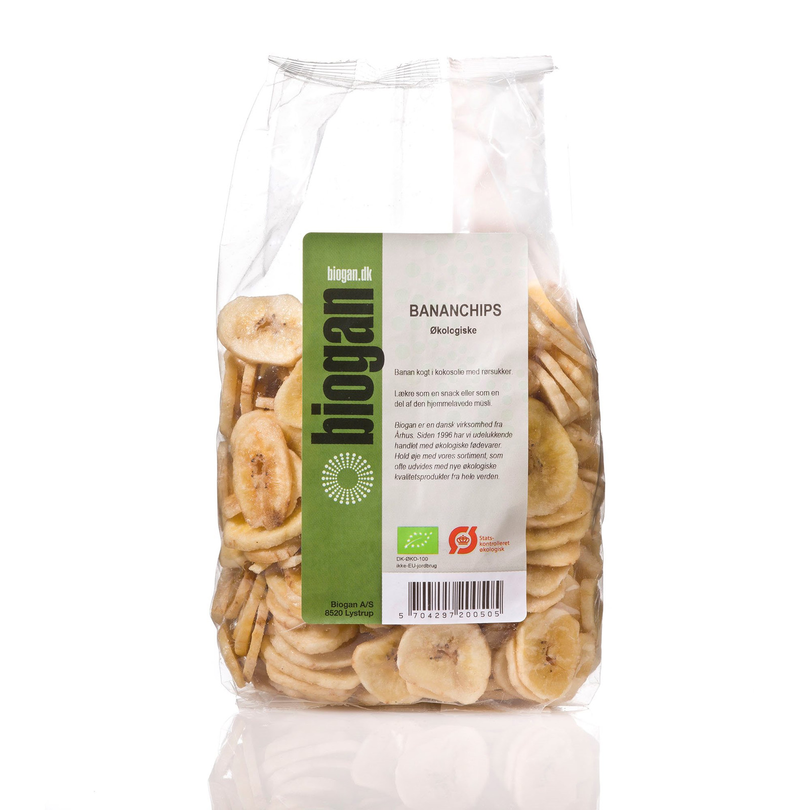 Bananchips økologisk