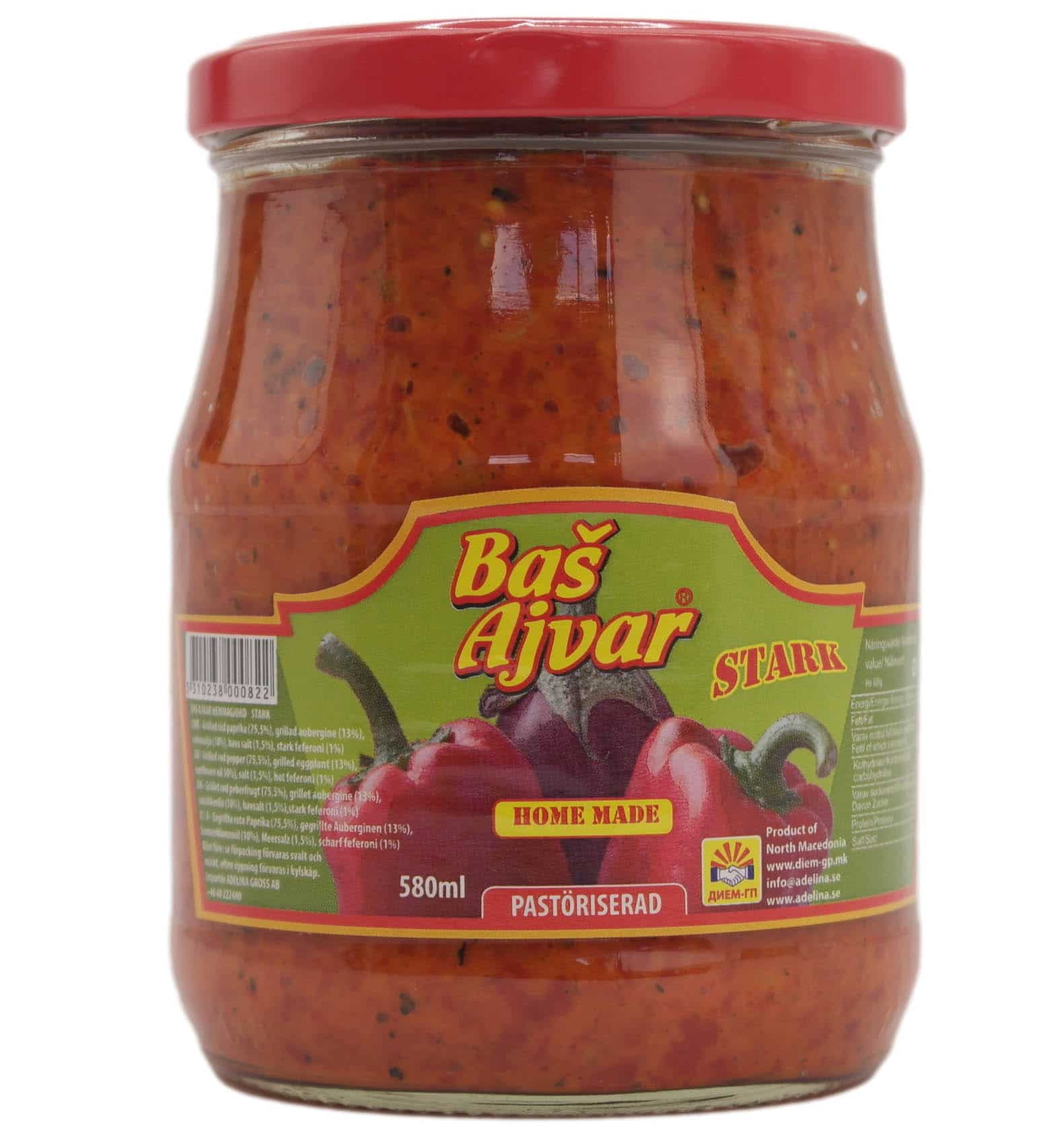 Bas Ajvar Paste Stærk 580 Ml