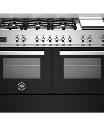 Bertazzoni Pro126g2enet Professional Gaskomfur  120 Cm  Sort