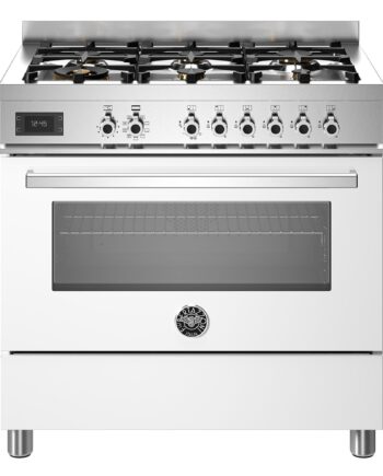 Bertazzoni Pro96l1ebit Professional Gaskomfur Med Ovn  90 Cm  Hvid