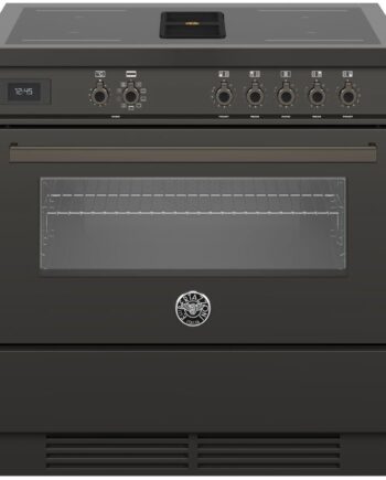 Bertazzoni Proch94i1ecat Komfur Med Integreret Emhætte 90 Cm  Carbonio
