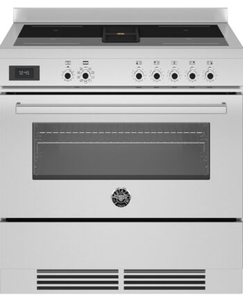 Bertazzoni Proch94i1ext Komfur Med Integreet Emhætte 90 Cm  Rustfri Stål