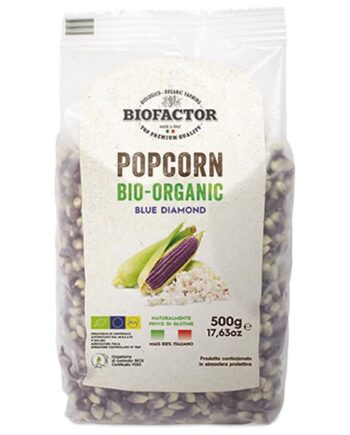 Biofactor økologiske Popcorn  500    Blå