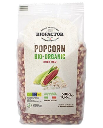 Biofactor økologiske Popcorn  500    Rød
