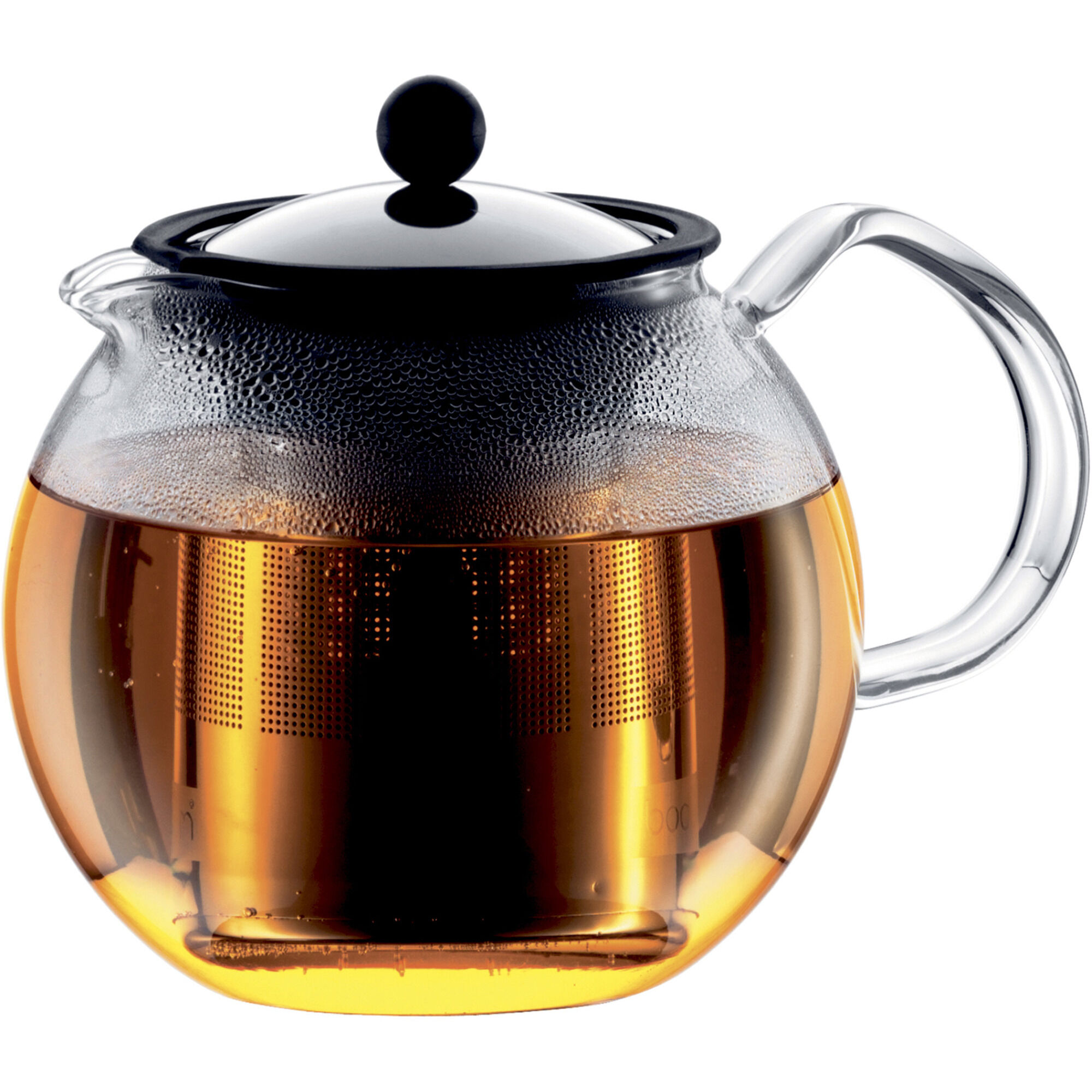 Bodum Assam Tekande Med Glashåndtag Sort Og Stål