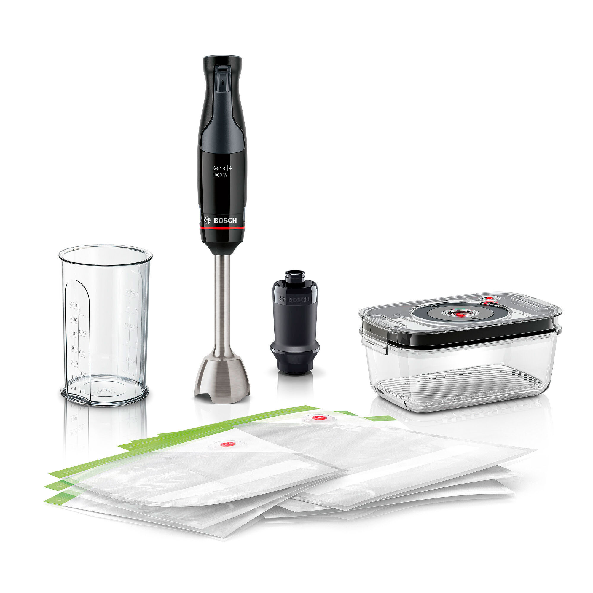 Bosch Serie   Ergomaster Msm4b6v2 Stavblender 1000 Watt