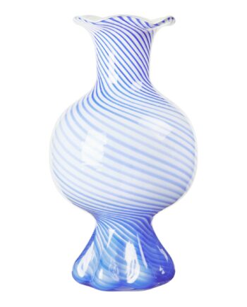 Broste Mella Vase 30 Cm  Intense Blue