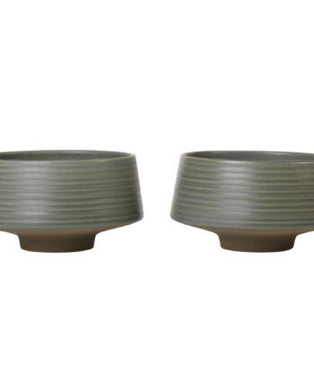 Broste Miko Skål  Dark Green    Stk