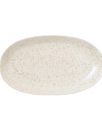 Broste Nordic Vanilla Oval Tallerken 30   17 Cm