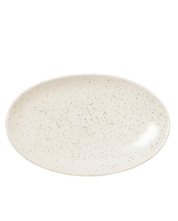 Broste Nordic Vanilla Oval Tallerken 22   13   Cm
