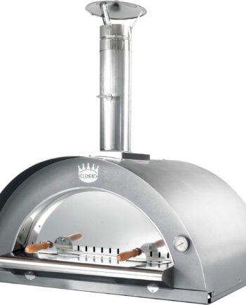 Clementi Forni Family Brændefyret Pizzaovn 100x80 Cm  Rustfrit Stål