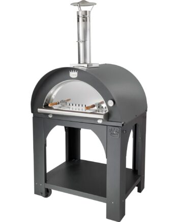 Clementi Forni Pulcinella Brændefyret Pizzaovn 60x60 Cm  Antracit