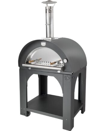 Clementi Forni Pulcinella Brændefyret Pizzaovn 80x60 Cm  Antracit
