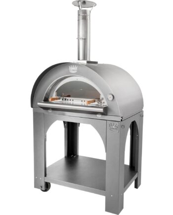 Clementi Forni Pulcinella Brændefyret Pizzaovn 80x60 Cm  Rustfrit Stål