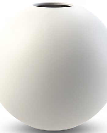 Cooee Design Ball Vase  20 Cm  White