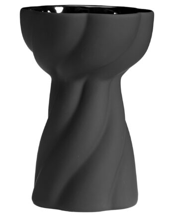 Cooee Design Twist Bulb Løgvase  Sort