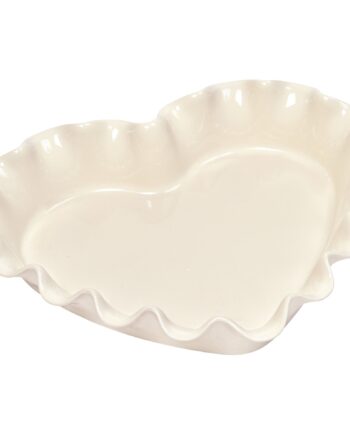 Emile Henry Hjerte Tærteform     Liter  Cream