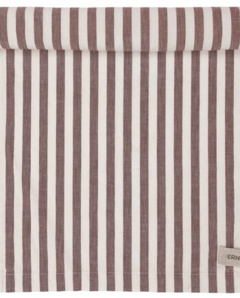 Ernst Bordløber Bred Stribe 45x250 Cm  Rød Hvid