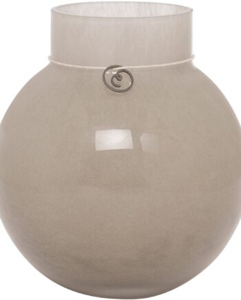 Ernst Glasvase Rund 14 Cm ø13  Beige