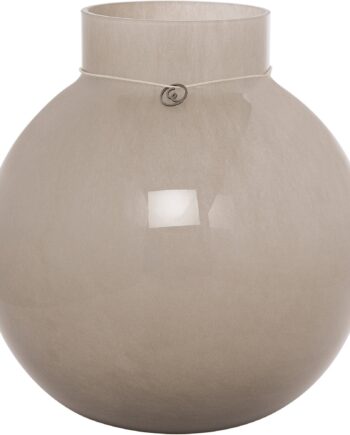 Ernst Glasvase Rund 25cm ø24  Beige