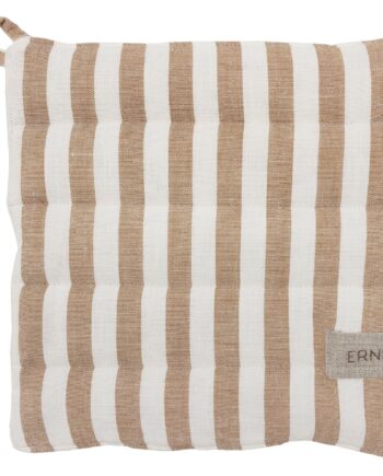Ernst Grydelap Bred Stribe  Karamel Hvid