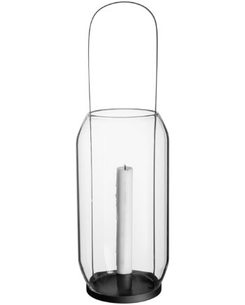 Ernst Lanterne Til Kronelys 13 Cm  Sort