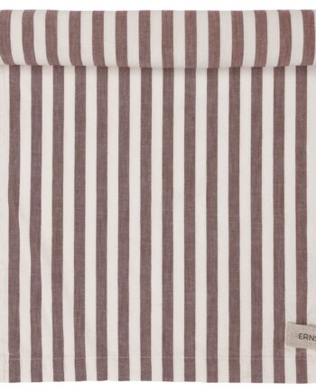 Ernst Løber Bred Stribe 45x150 Cm  Rød Hvid