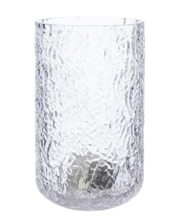 Ernst Lysestage 15 Cm  Mønstret Glas