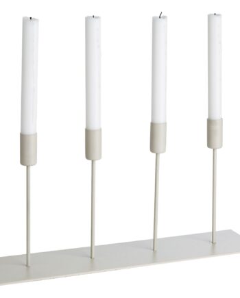 Ernst Metal Lysestage Til   Lys Beige
