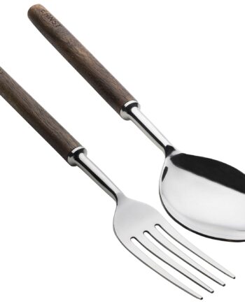 Ernst Salatbestik Metal Mørkt Træ