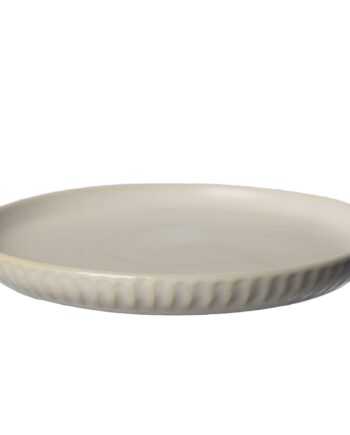 Ernst Tallerken Riflet 16 Cm  Naturhvid