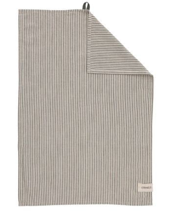 Ernst Viskestykke Stribet 47x70 Cm  Grøn Beige