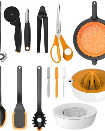 Fiskars Flyt-hjemme-fra Køkkenredskabssæt  12 Stk
