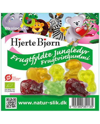 Frugtvingummi Jungledyr Glutenfri økologisk