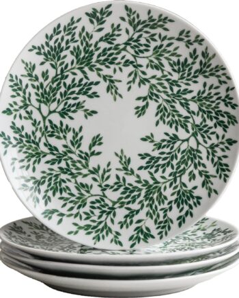 Götefors Porslin Myrten Tallerken  21 Cm  Grøn   -pak
