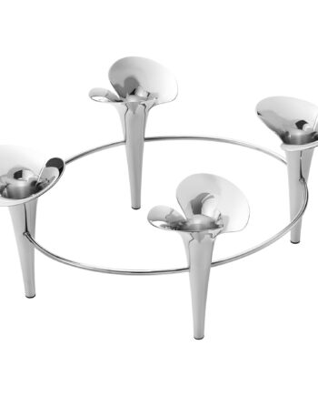 Georg Jensen Bloom Botanica Lysestage  Stainless Steel