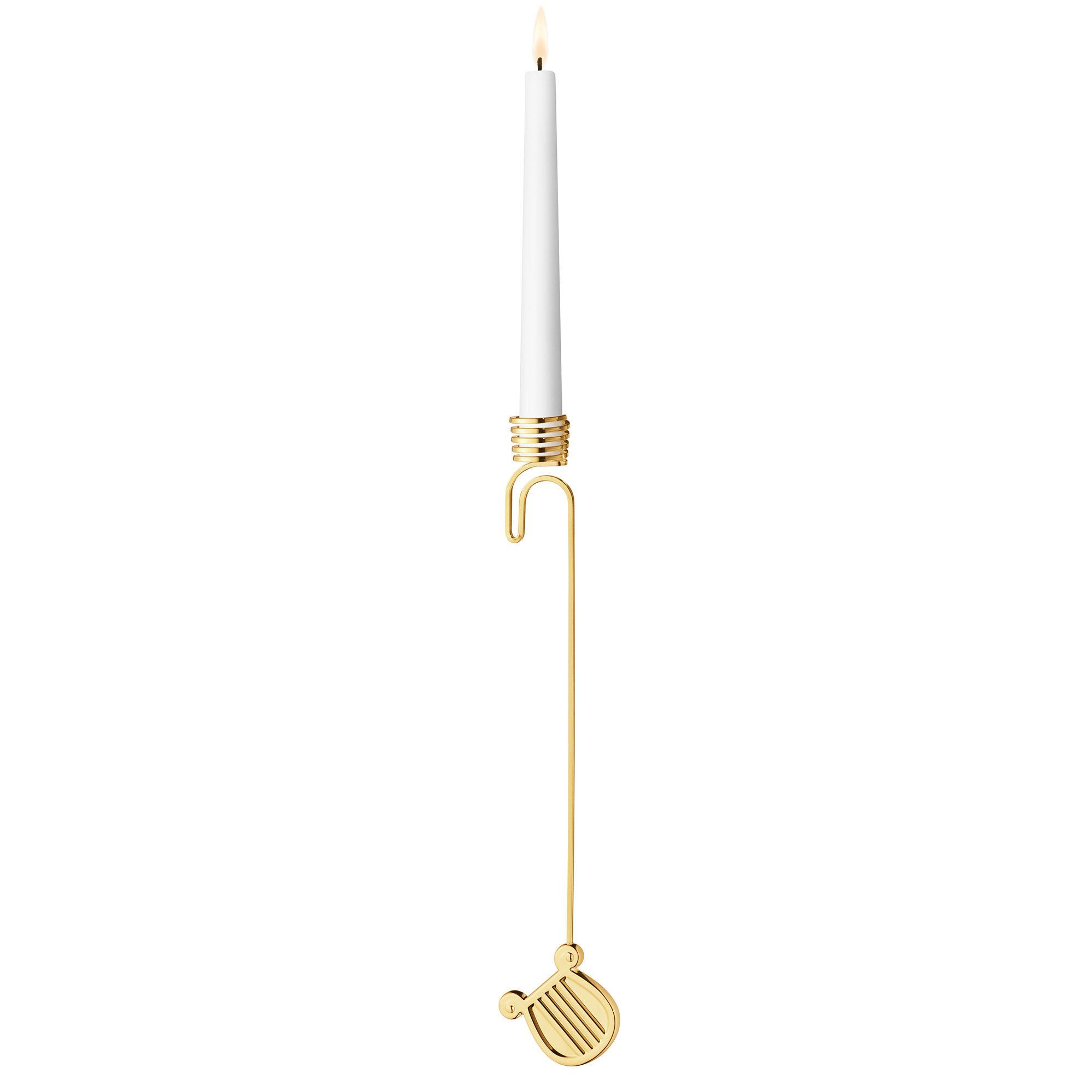 Georg Jensen Classic Christmas 2026 Harpa Lysestage  Guld