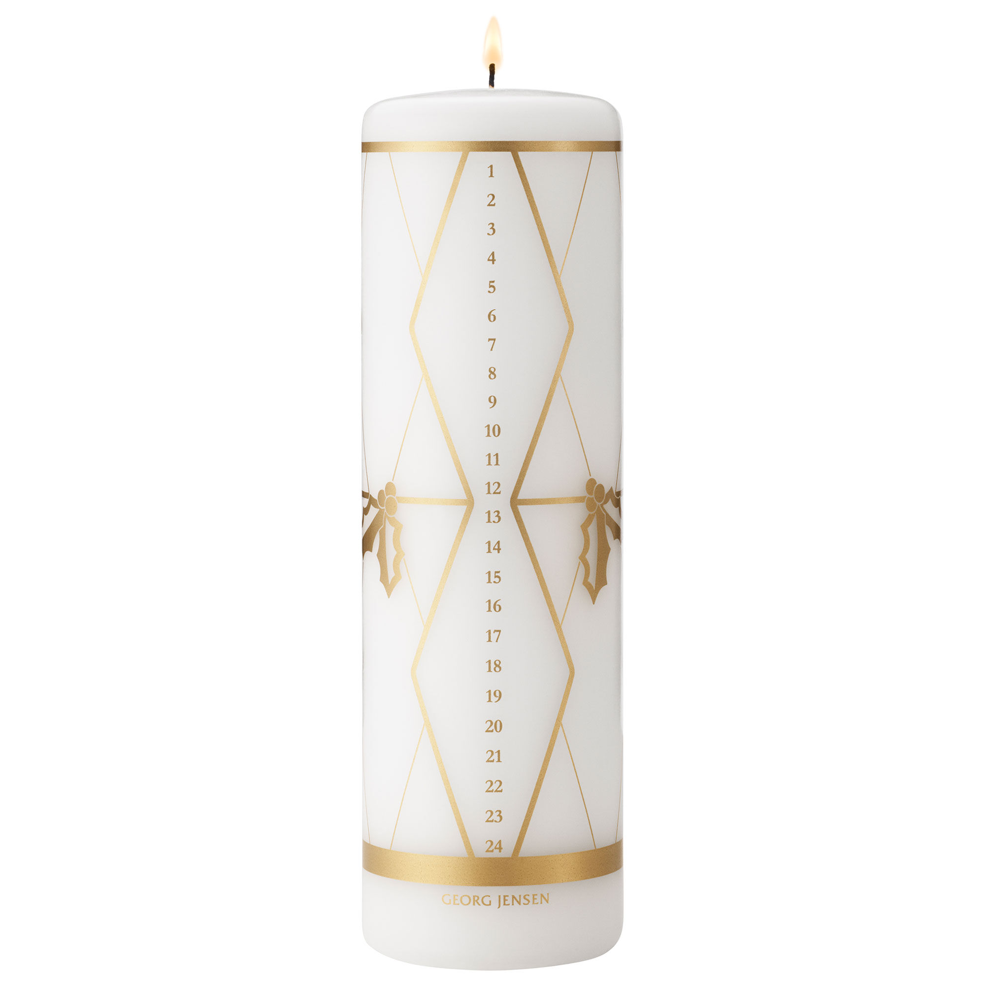 Georg Jensen Classic Christmas 2026 Kalenderlys  Guldtryk