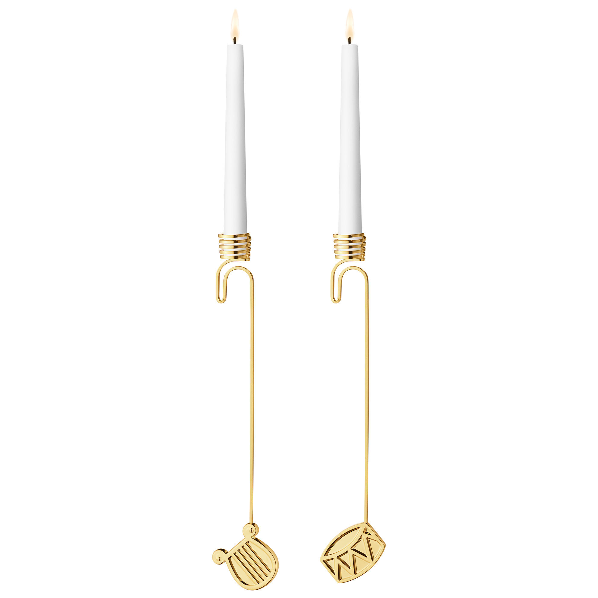 Georg Jensen Classic Christmas 2026 Sæt Med Lysestager  Guld