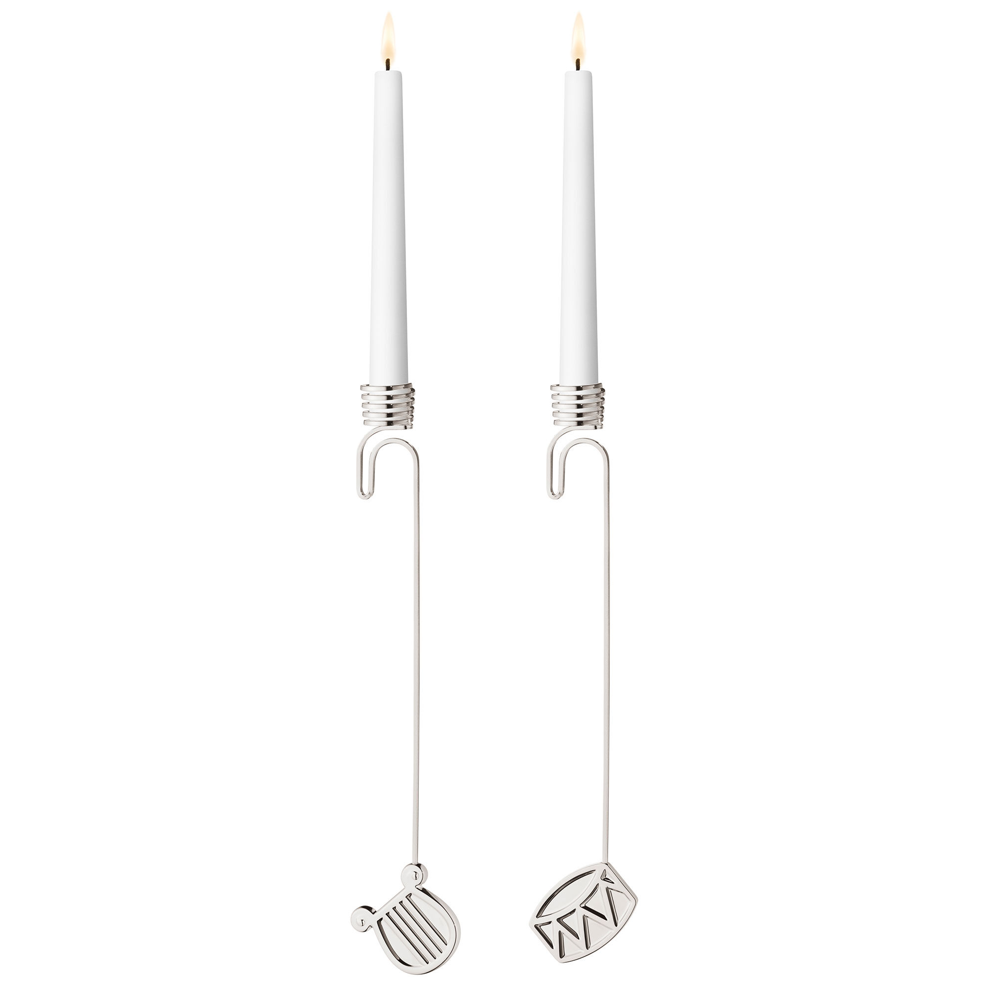 Georg Jensen Classic Christmas 2026 Sæt Med Lysestager  Palladium