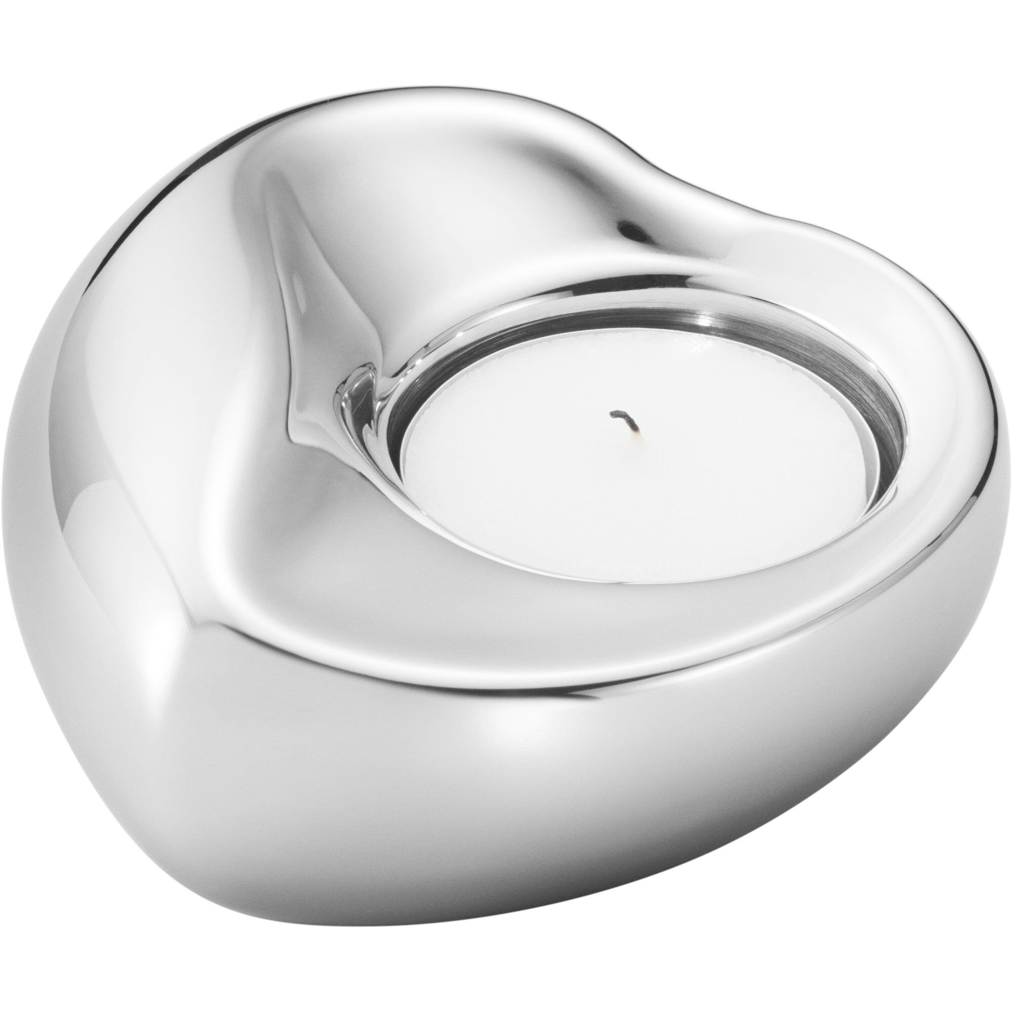 Georg Jensen Heart Fyrfadsstage Rustfrit Stål