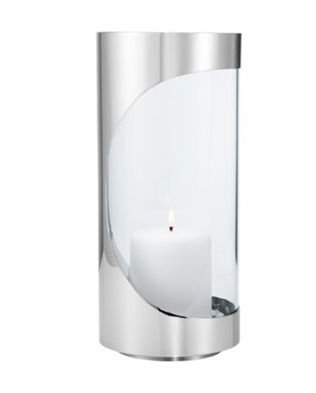 Georg Jensen Chrome Contours Lysestage 28 Cm