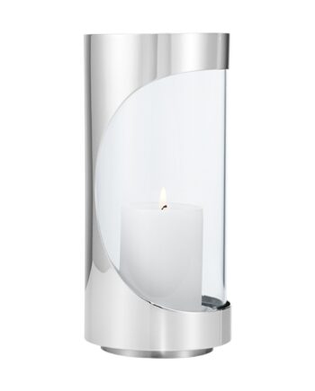 Georg Jensen Chrome Contours Lysestage 22 Cm
