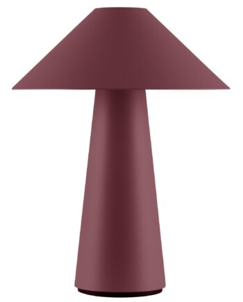 Globen Lighting Cannes Portabel Bordlampe  Burgundy