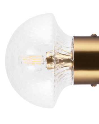 Globen Lighting Fungo 16 Væglampe  Klar Messing