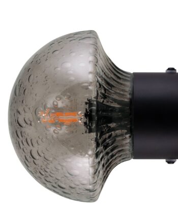 Globen Lighting Fungo 16 Væglampe  Røgfarvet Sort